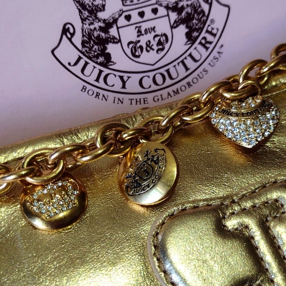 Juicy Couture Luxury  Leather Gold Mini 🛍️ 8 Jumb - Picture 7 of 16